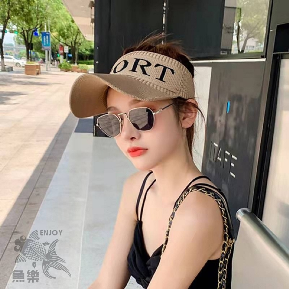 【小魚嚴選防曬系列  台灣現貨】遮陽帽 休閒帽子 鴨舌帽 運動帽 防曬 女 空頂 戶外運動-規格圖8