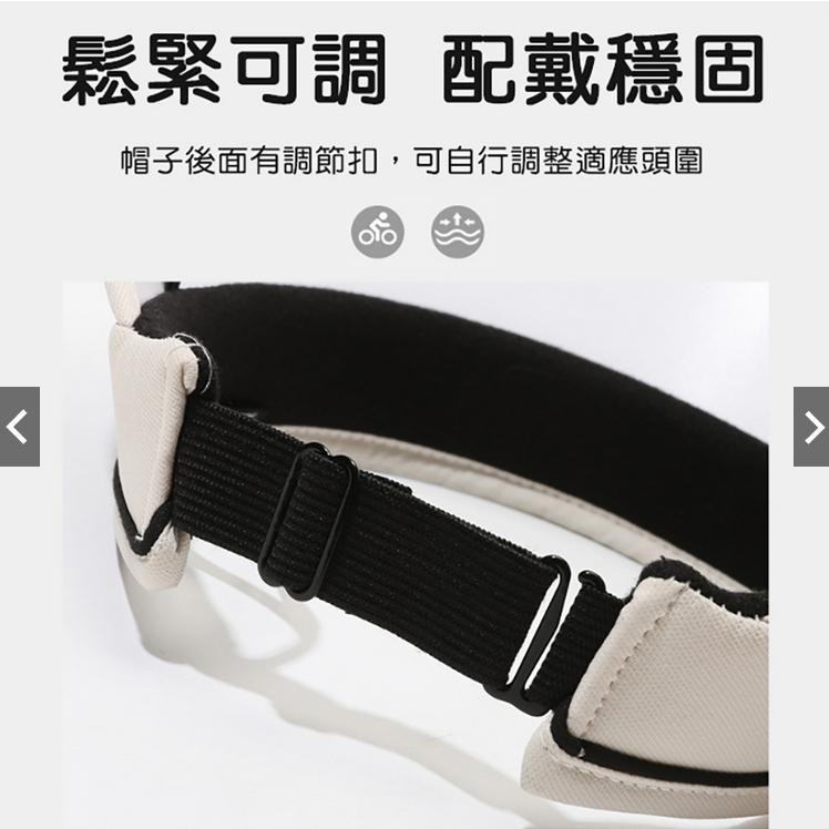 【小魚嚴選 防曬商品】大帽沿可摺疊防曬空頂帽 大帽檐遮陽帽 摺疊好收納  運動爬山遮陽-細節圖6