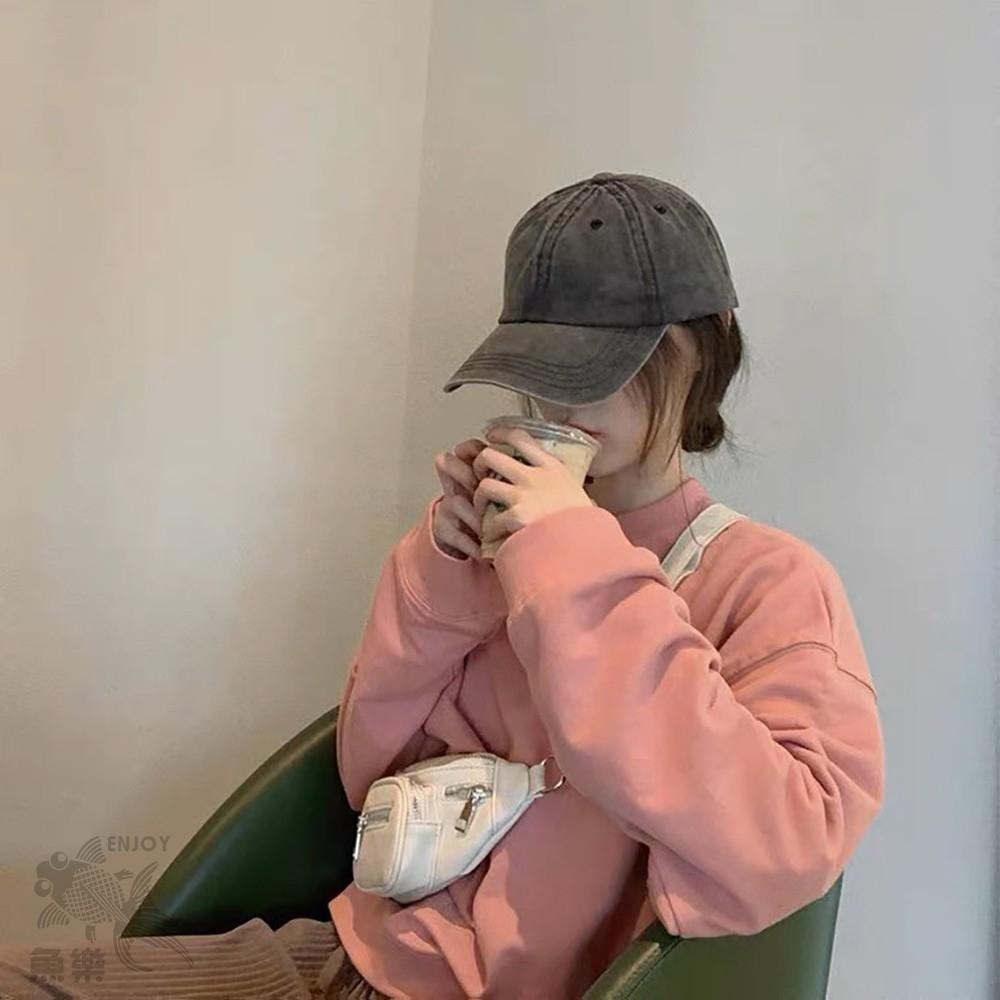 滿199現折10元 【魚樂台灣現貨 蝦皮代開發票】 水洗做舊牛仔布老帽-細節圖5