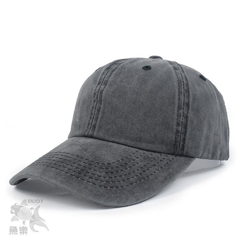 滿199現折10元 【魚樂台灣現貨 蝦皮代開發票】 水洗做舊牛仔布老帽-細節圖7