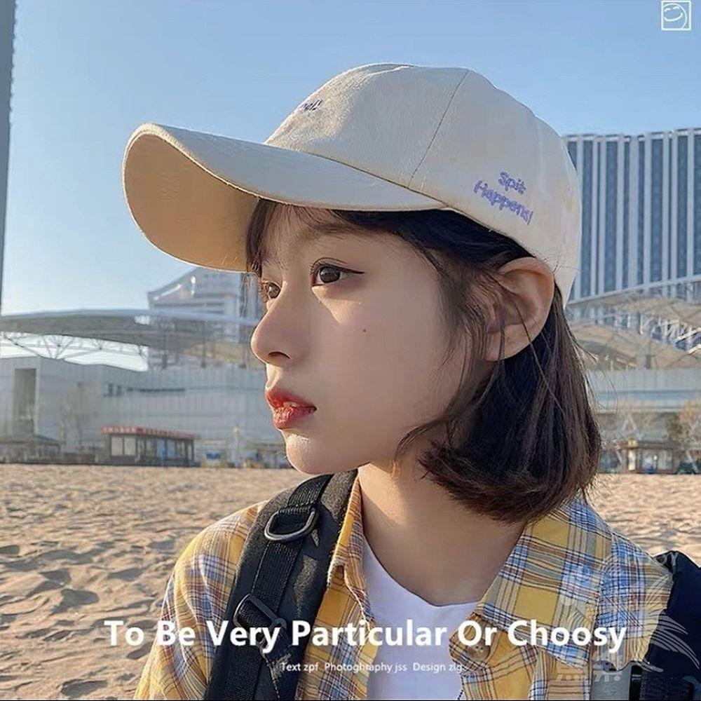 【小魚嚴選防曬系列 快速出貨】型男必備加長帽沿棒球帽 韓版字母刺繡防曬棒球帽 情侶款-細節圖4