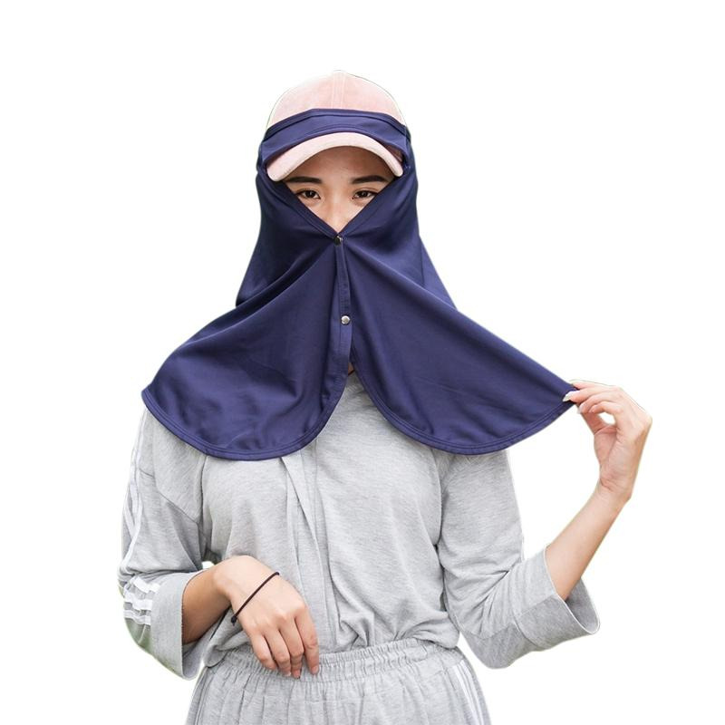 【小魚嚴選防曬產品 台灣製造 】台灣製360度全方位防曬頭巾 防曬 抗紫外線 臉部防曬-細節圖10