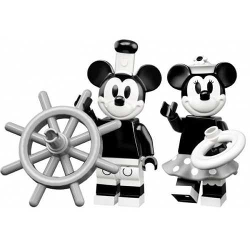 《德老闆 》LEGO 樂高 71024 1號 2號 米奇 米妮 復古 迪士尼2代人偶包