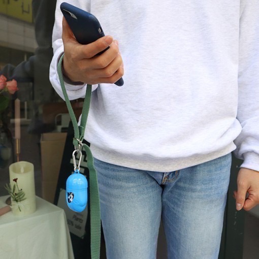 [Glopet]韓國高質感時尚多功能外出寵物牽繩-2M（可斜背、綁腰間）-細節圖4