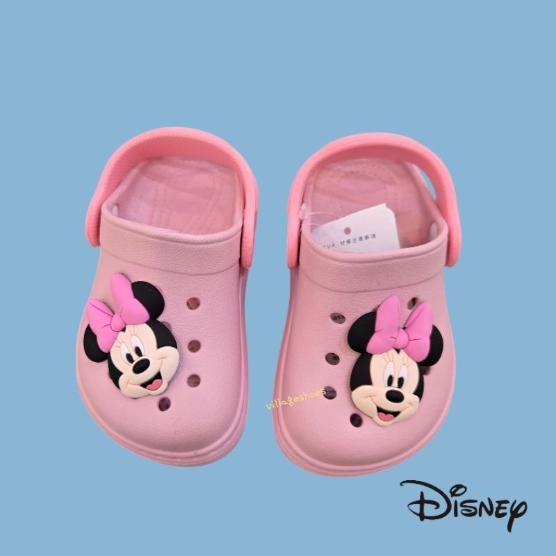 上新款🚛現貨🩶迪士尼DISNEY 小童 米奇 米妮 小熊維尼 奇奇蒂蒂 寶可夢 皮卡丘 布希鞋 洞洞鞋 防水拖鞋 洞-細節圖7