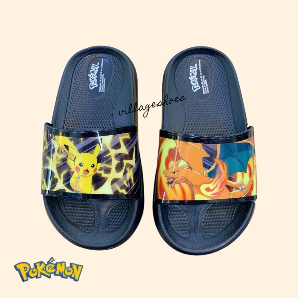 🚚POKEMON寶可夢 兒童 拖鞋 輕量 防水 台灣製造 皮卡丘 噴火龍 室內 室外 幼稚園 P24655-細節圖2
