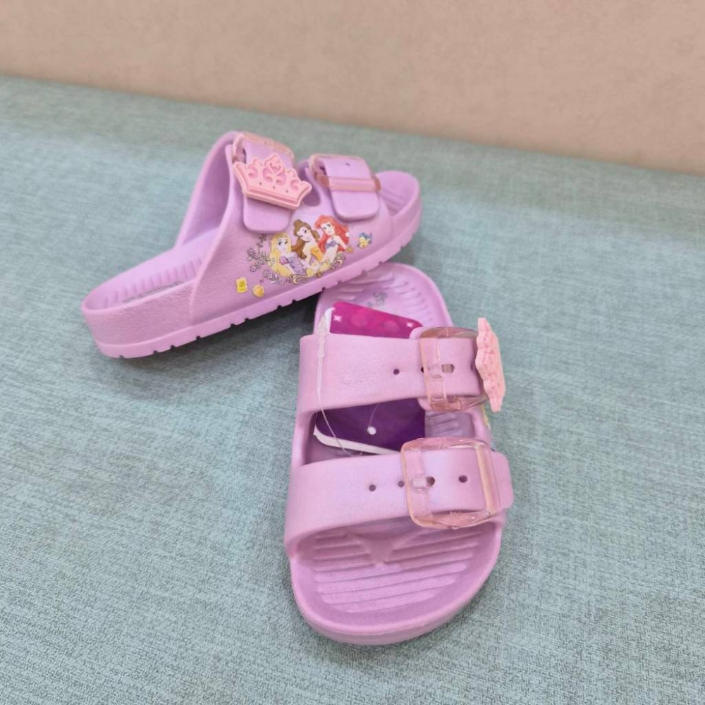 DISNEY 迪士尼 台灣製 正版授權 兒童拖鞋 防水拖鞋 輕量 黑 公主拖鞋 史努比拖鞋 米奇 小美人魚 325044-細節圖6