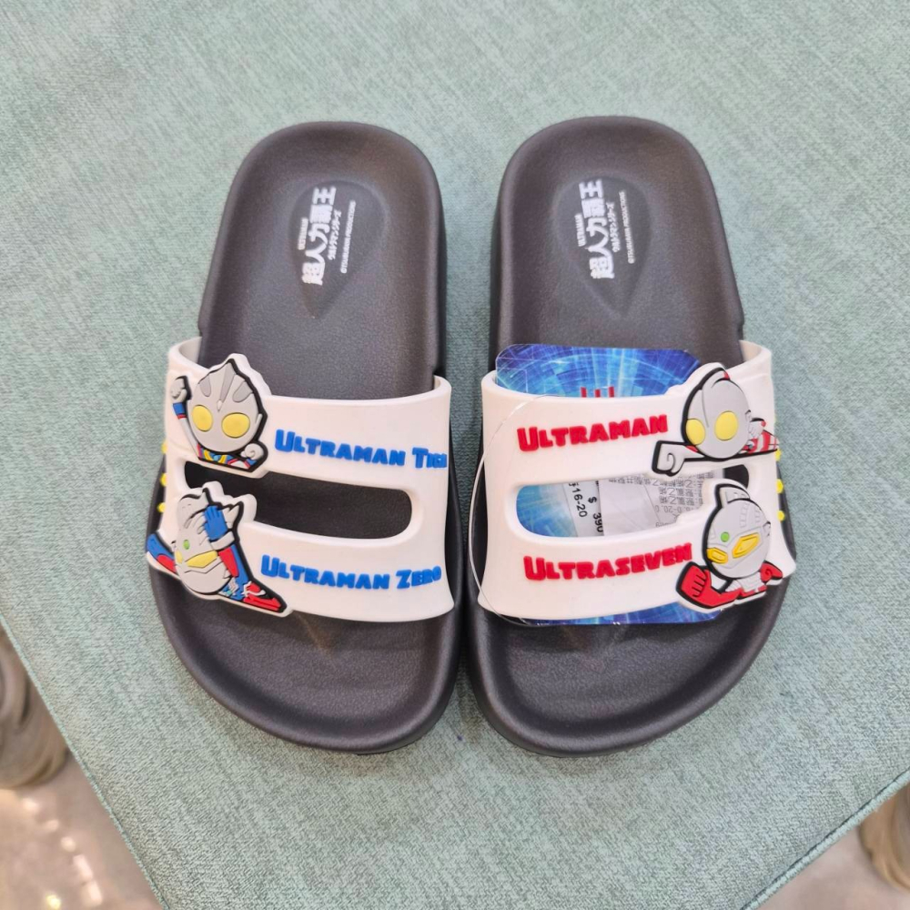 現貨 超人力霸王 兒童拖鞋 防水拖鞋 正版授權 台灣製造 男童拖鞋 藍色 幼稚園 UR54009-細節圖2