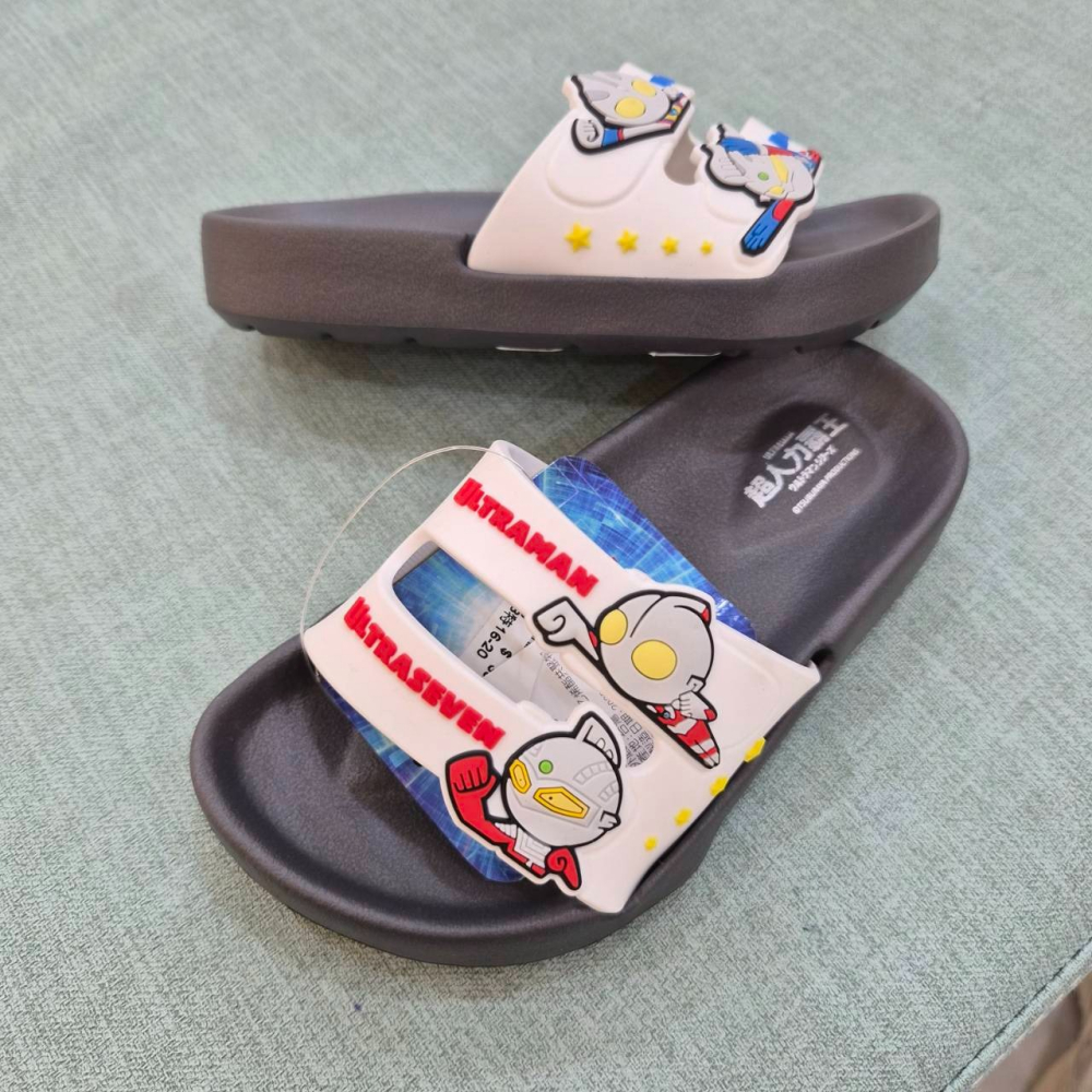 現貨 超人力霸王 兒童拖鞋 防水拖鞋 正版授權 台灣製造 男童拖鞋 藍色 幼稚園 UR54009-細節圖4