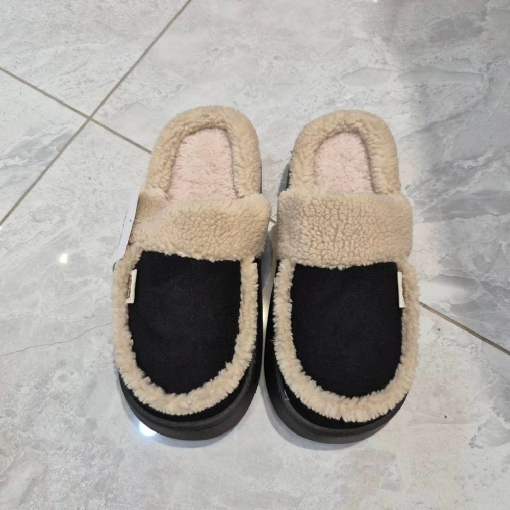 女 保暖 毛毛鞋 毛毛半拖 室內鞋 居家保暖拖鞋 外出拖鞋 毛毛拖 懶人鞋 穆勒鞋 厚底 06109-細節圖5