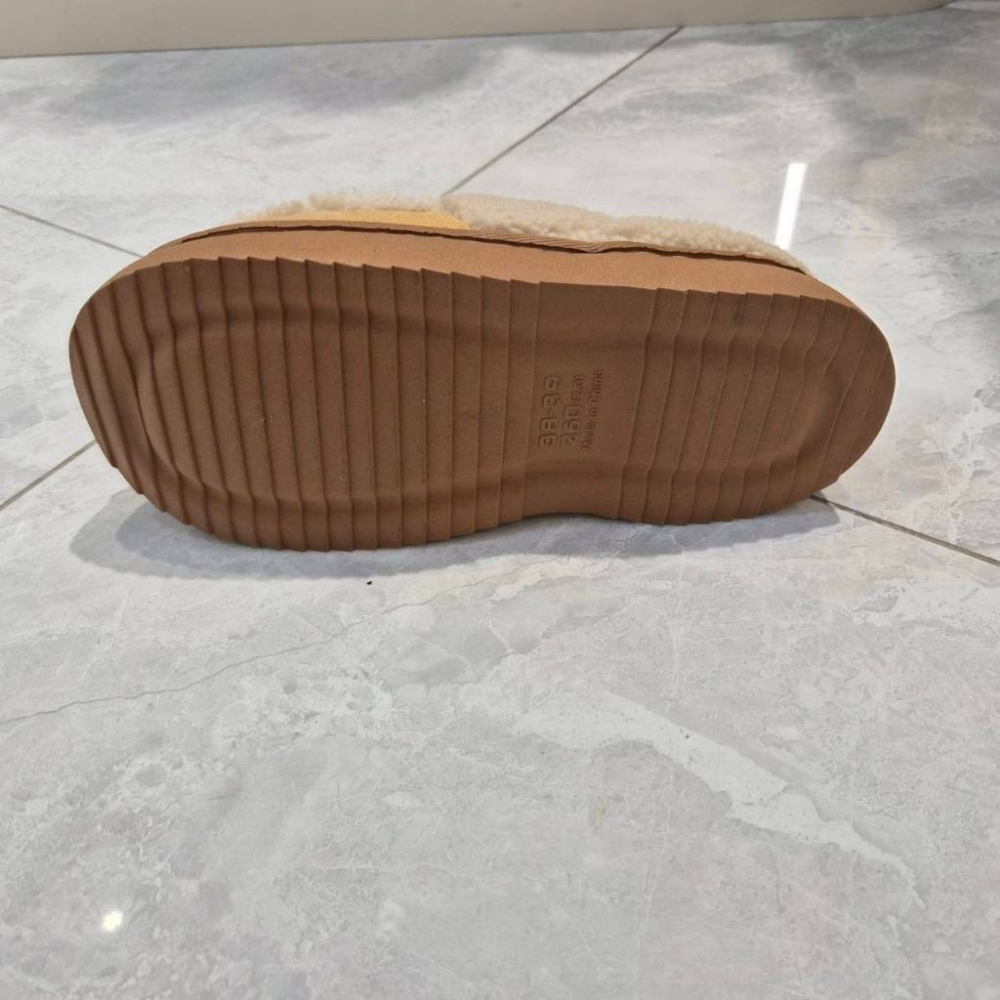 女 保暖 毛毛鞋 毛毛半拖 室內鞋 居家保暖拖鞋 外出拖鞋 毛毛拖 懶人鞋 穆勒鞋 厚底 06109-細節圖7