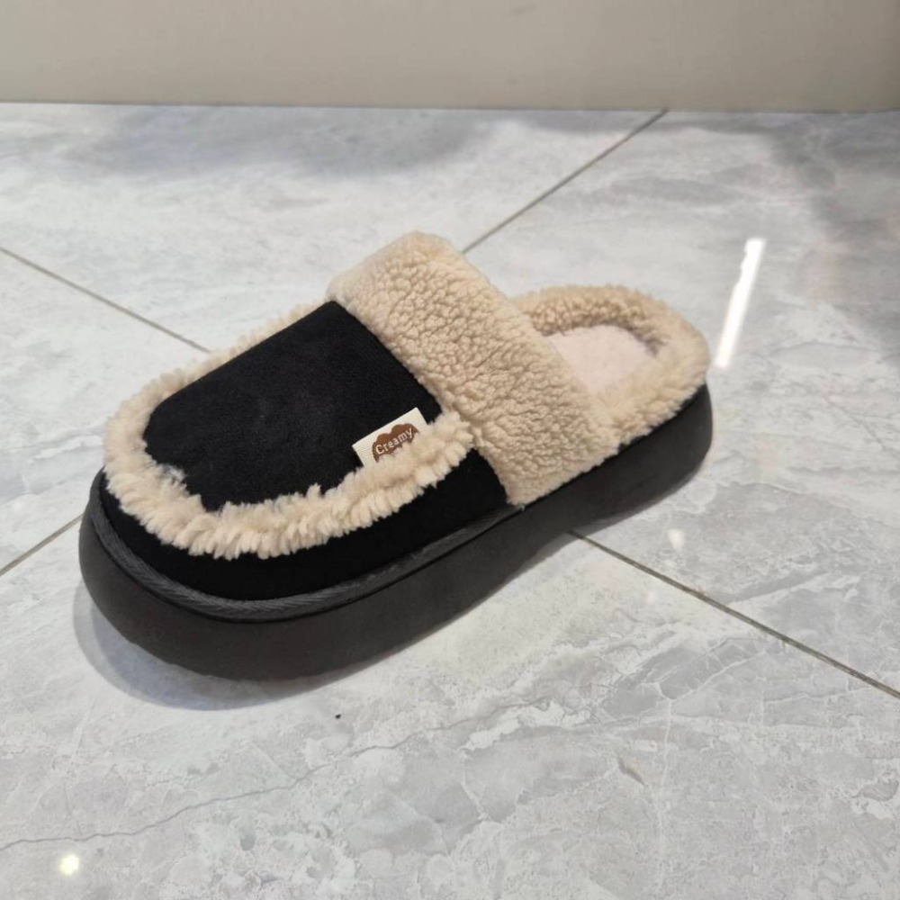 女 保暖 毛毛鞋 毛毛半拖 室內鞋 居家保暖拖鞋 外出拖鞋 毛毛拖 懶人鞋 穆勒鞋 厚底 06109-規格圖9