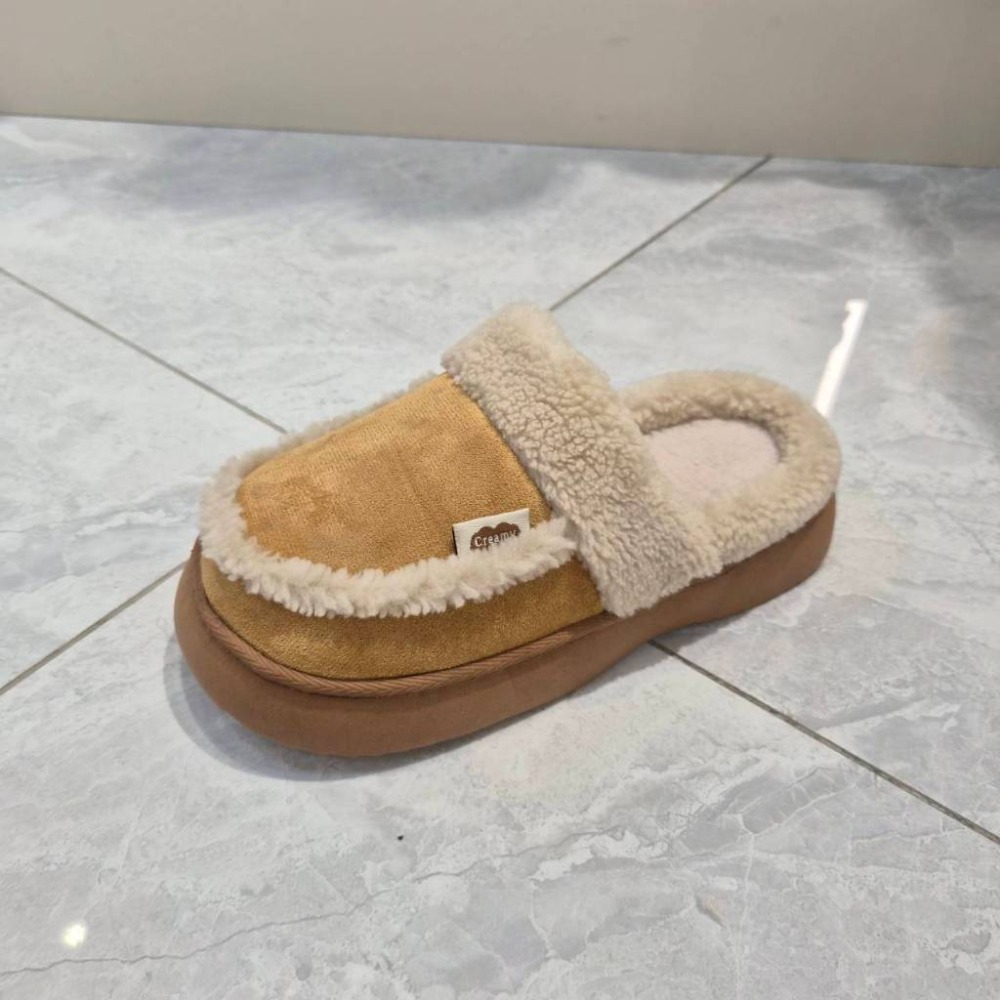 女 保暖 毛毛鞋 毛毛半拖 室內鞋 居家保暖拖鞋 外出拖鞋 毛毛拖 懶人鞋 穆勒鞋 厚底 06109-規格圖9