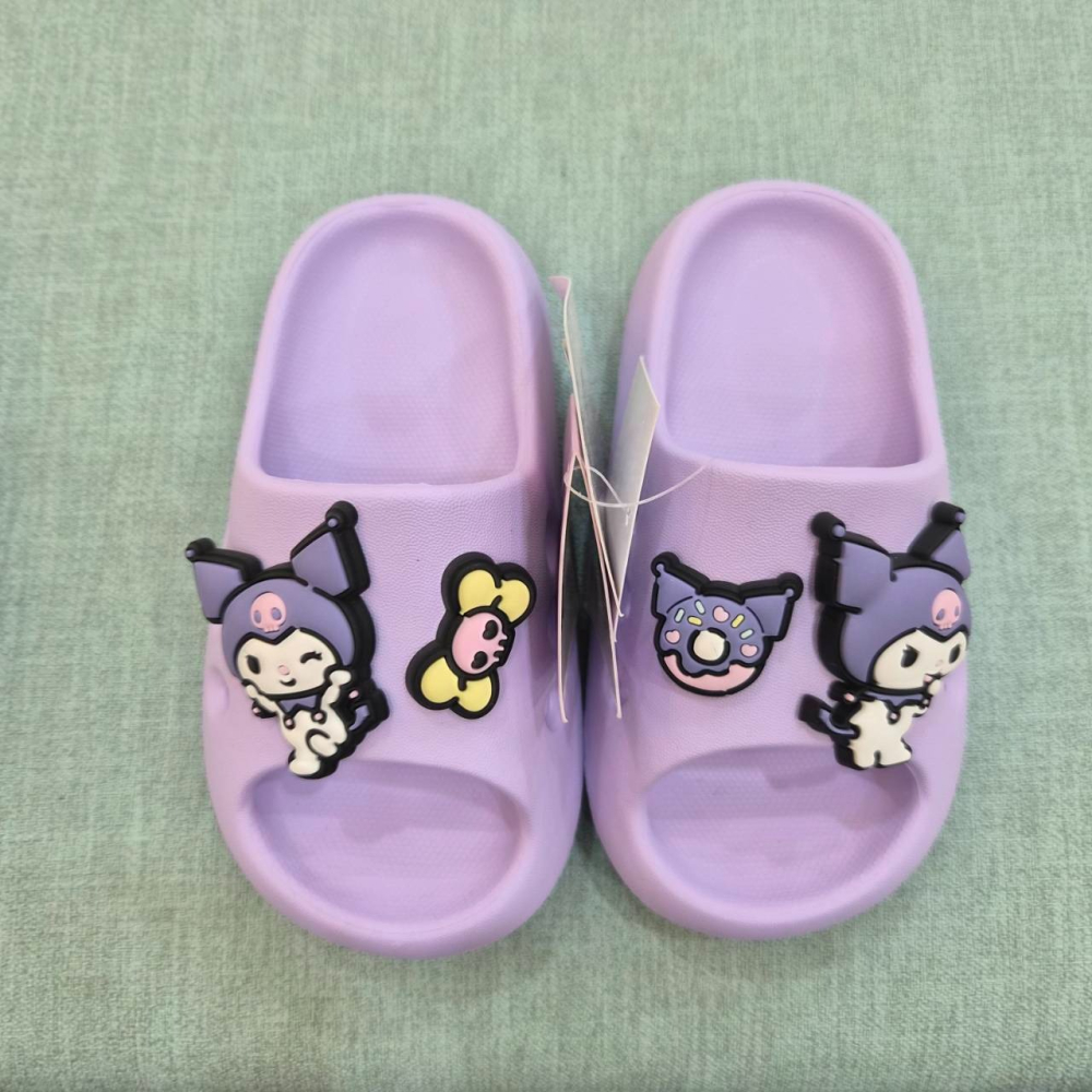 現貨 正版三麗鷗 小朋友拖鞋 15-22 布丁狗 帕恰狗 大耳狗 美樂蒂 庫洛米 防水 室內拖鞋 男童 女童 82690-細節圖2