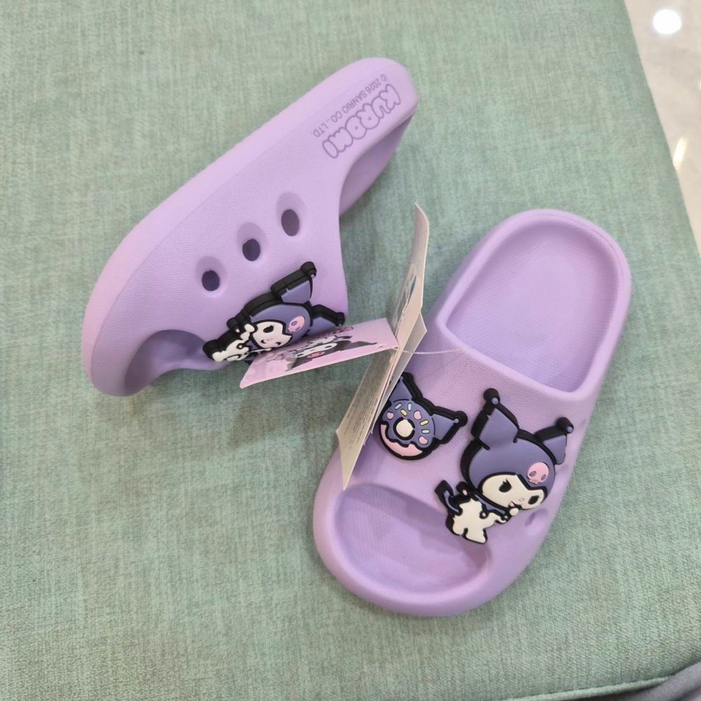 現貨 正版三麗鷗 小朋友拖鞋 15-22 布丁狗 帕恰狗 大耳狗 美樂蒂 庫洛米 防水 室內拖鞋 男童 女童 82690-細節圖3