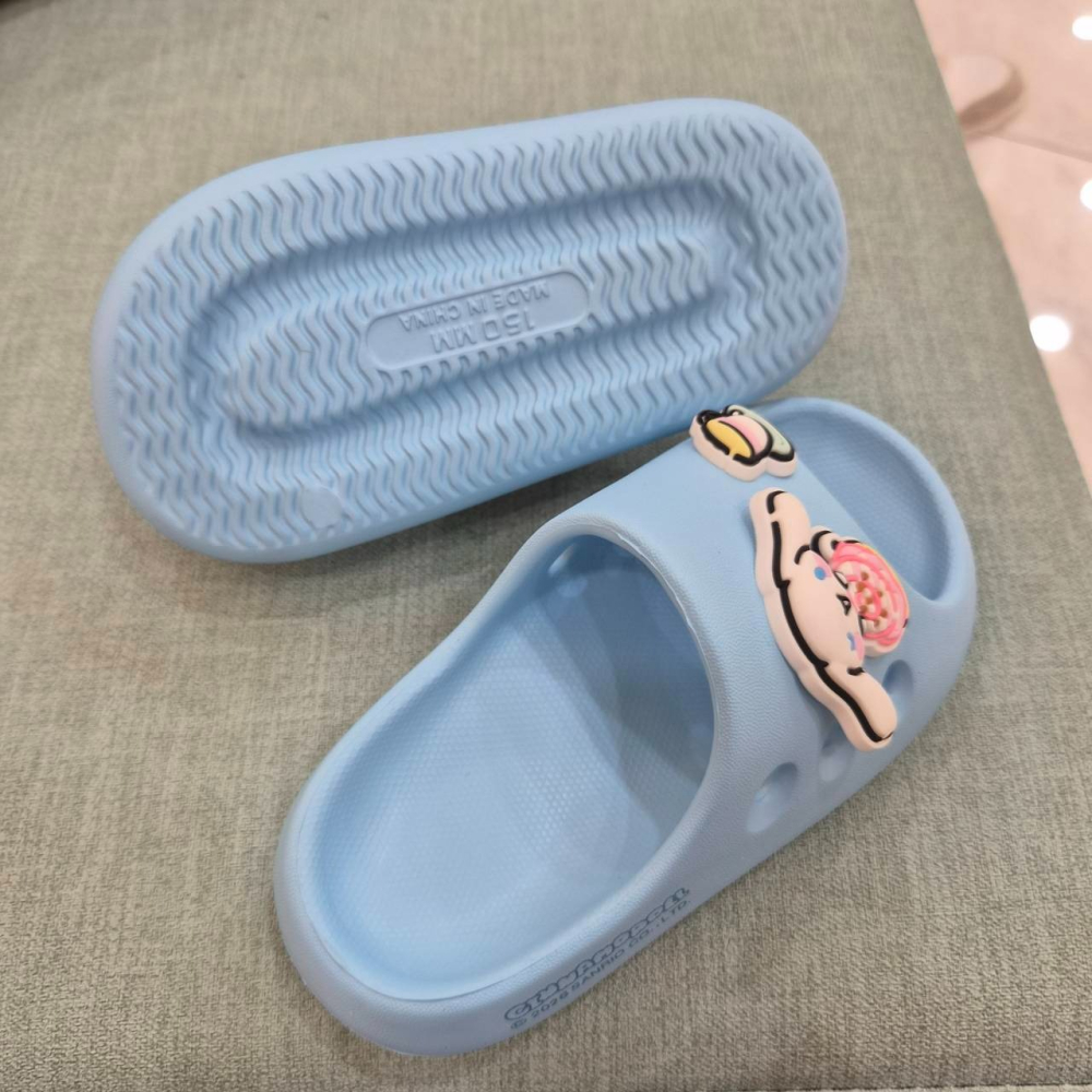 現貨 正版三麗鷗 小朋友拖鞋 15-22 布丁狗 帕恰狗 大耳狗 美樂蒂 庫洛米 防水 室內拖鞋 男童 女童 82690-細節圖5