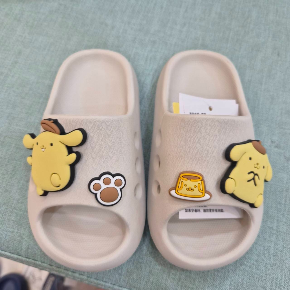 現貨 正版三麗鷗 小朋友拖鞋 15-22 布丁狗 帕恰狗 大耳狗 美樂蒂 庫洛米 防水 室內拖鞋 男童 女童 82690-細節圖6