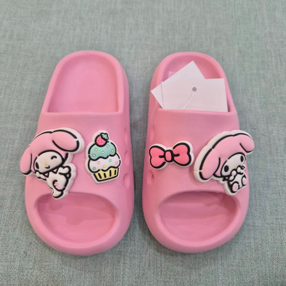 現貨 正版三麗鷗 小朋友拖鞋 15-22 布丁狗 帕恰狗 大耳狗 美樂蒂 庫洛米 防水 室內拖鞋 男童 女童 82690-細節圖8