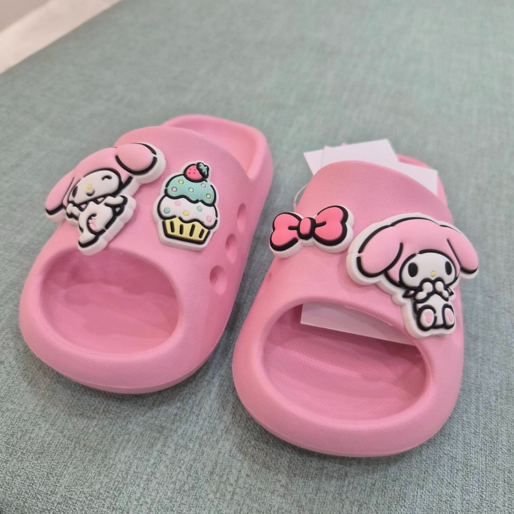 現貨 正版三麗鷗 小朋友拖鞋 15-22 布丁狗 帕恰狗 大耳狗 美樂蒂 庫洛米 防水 室內拖鞋 男童 女童 82690-規格圖11