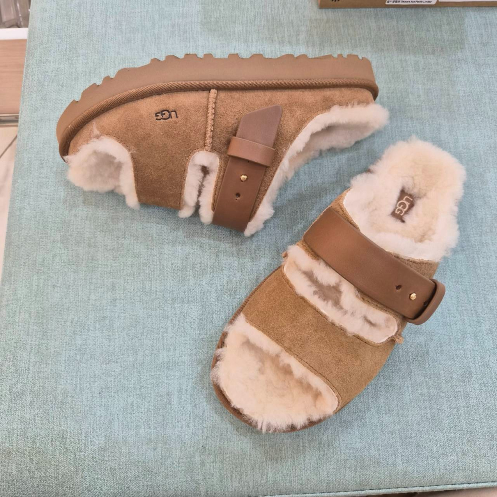 UGG 毛毛拖 女款 現貨 台灣公司貨 栗子棕 馴鹿棕 UG03-細節圖5