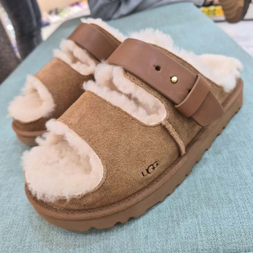 UGG 毛毛拖 女款 現貨 台灣公司貨 栗子棕 馴鹿棕 UG03-細節圖6
