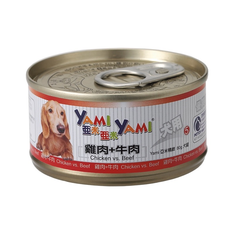 ￼📣快速出貨🚀YAMI YAMI亞米亞米小金罐 小狗罐 80g 犬罐 6種口味-細節圖2