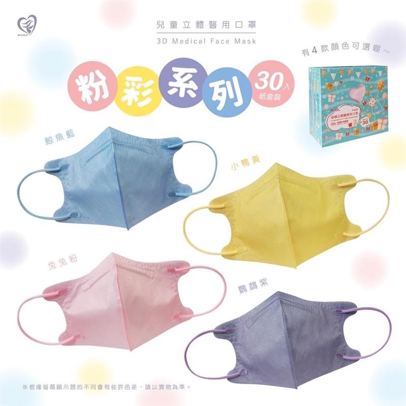 【成吉藥局】盛籐 兒童立體醫療用口罩 兒童3D口罩 耳繩口罩-細節圖3