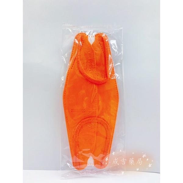 【成吉藥局】久富餘 琪睿 KF94 魚型口罩 4D 立體口罩 愛馬仕橘-細節圖2