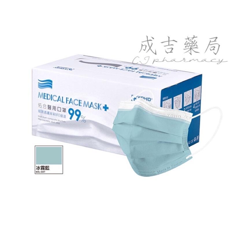 【成吉藥局】佑合 YOHO 醫用口罩 莫蘭迪色口罩 寬耳帶 亮岩灰 玄墨黑  石灰藍 冰霧藍 梵星紫-細節圖9