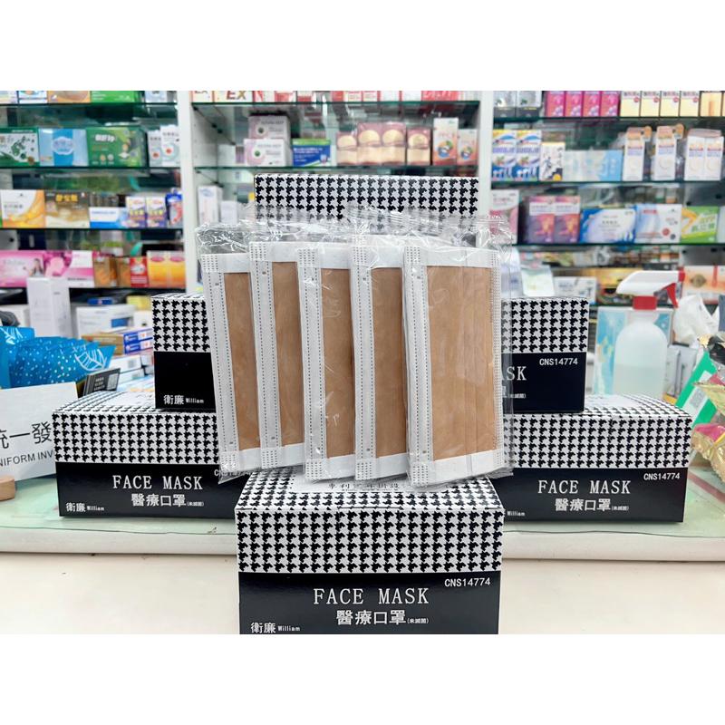 【成吉藥局】衛廉 成人醫療用平面口罩 寬耳帶口罩 平面口罩 寬耳繩口罩 Z摺 白色口罩 純白口罩-細節圖8