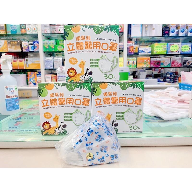 【成吉藥局】順易利 幼童立體耳繩口罩 1-5歲適用口罩 順易利口罩 汽車口罩 小車車-細節圖6