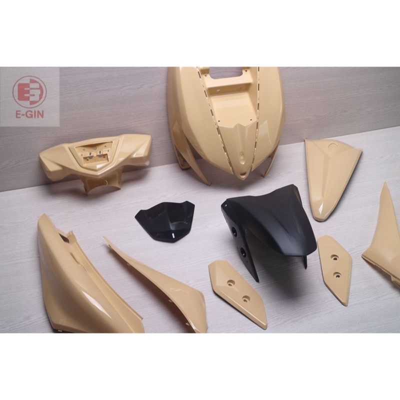 車殼DIY=新勁戰六代,勁戰6代,B8R,機車車殼 烤漆部份 奶茶色 EG部品-細節圖2