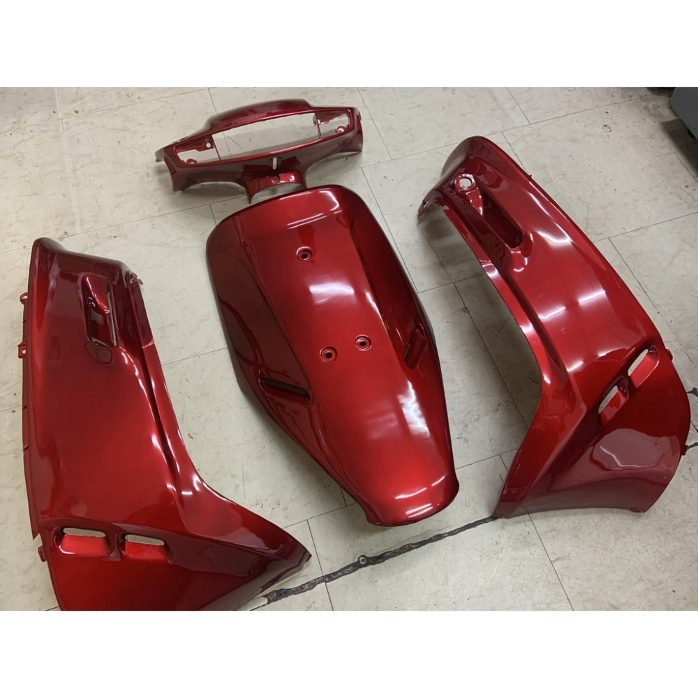 車殼DIY=DIO.SP.斜板.F5E.烤漆部份.深紅色-EG部品-細節圖2