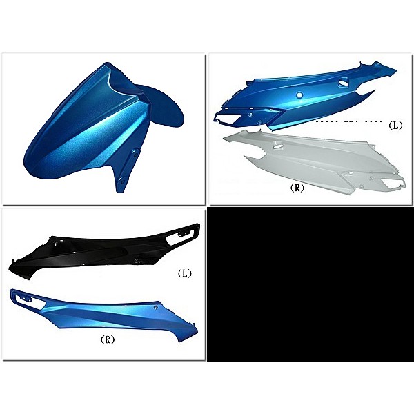 車殼DIY=JET POWER ,FF2, 機車車殼 烤漆部份 EG部品-細節圖2