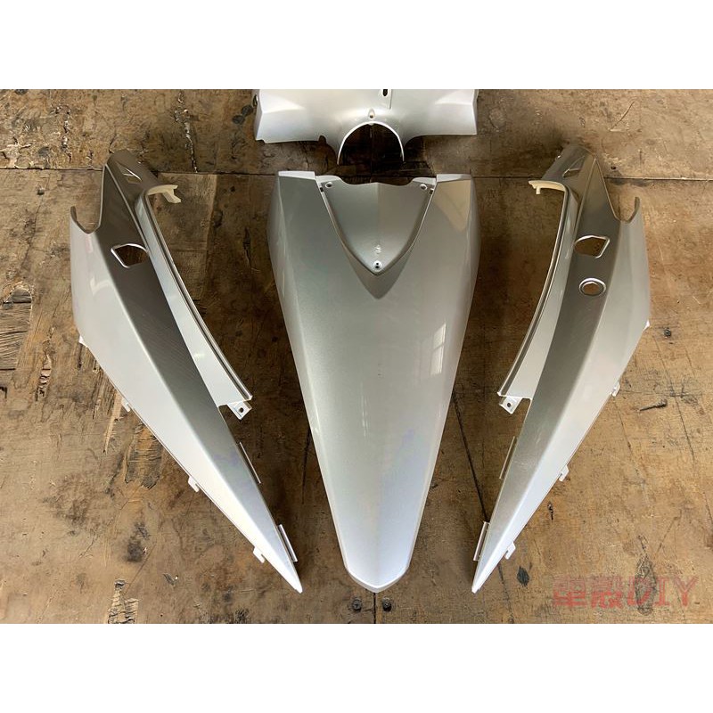 車殼DIY=適用三陽 GT125機車車殼 烤漆部份, 銀 EG部品-細節圖5