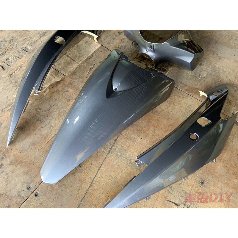 車殼DIY=適用三陽 GT125機車車殼 烤漆部份, 灰配銀 EG部品-細節圖3