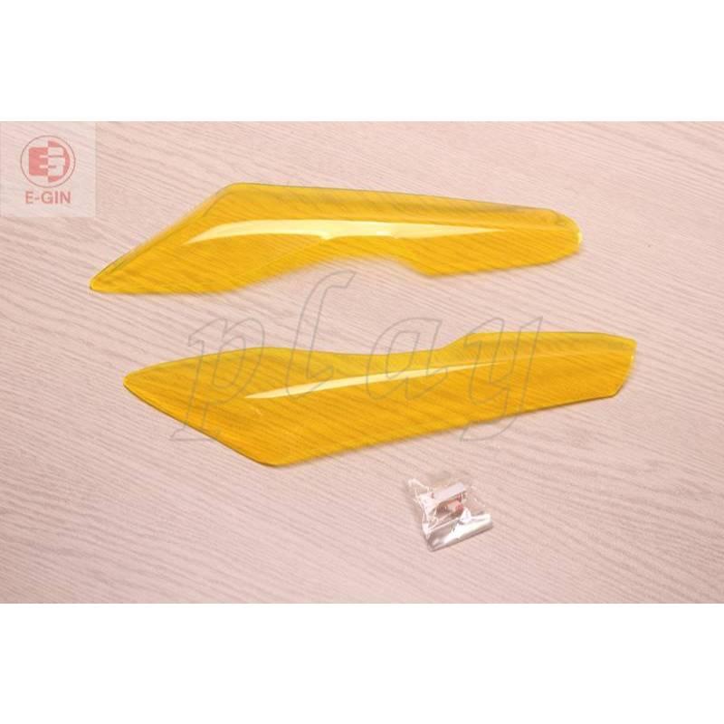 附發票-車殼玩家=SYM,DRG2, BT2.0,二代, 前方向燈護片 ,前方向燈貼片, 螢光黃, 貼合版-EG部品-細節圖2