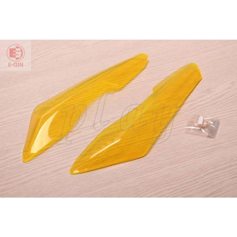 附發票-車殼玩家=SYM,DRG2, BT2.0,二代, 前方向燈護片 ,前方向燈貼片, 螢光黃, 貼合版-EG部品-細節圖3