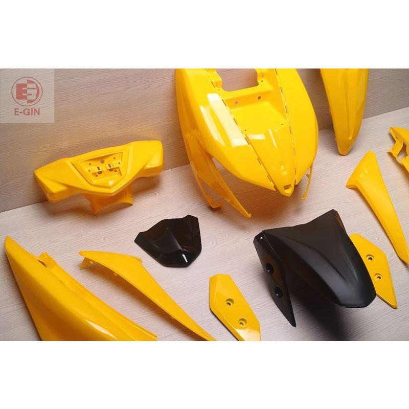 附發票-車殼DIY=新勁戰六代,勁戰6代,B8R,機車車殼 烤漆部份 黃 EG部品-細節圖5