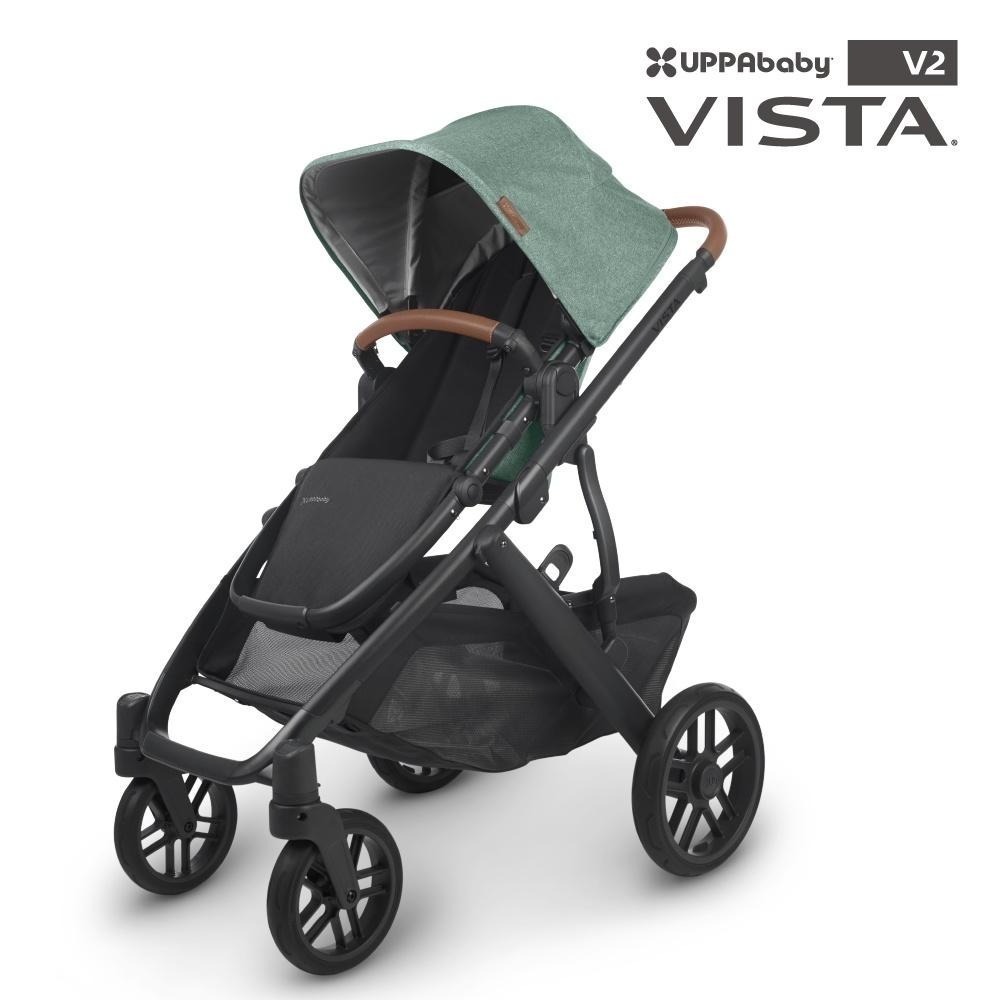 官方直營【UPPAbaby】VISTA V2 王者之尊旗鑑：單人推車-森林綠(贈新生兒貼身坐墊+防蚊帳+擋雨罩)-細節圖2