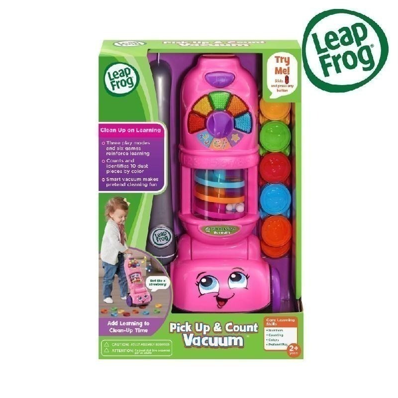 官方直營【LeapFrog】走走數數吸塵器-粉色-細節圖3