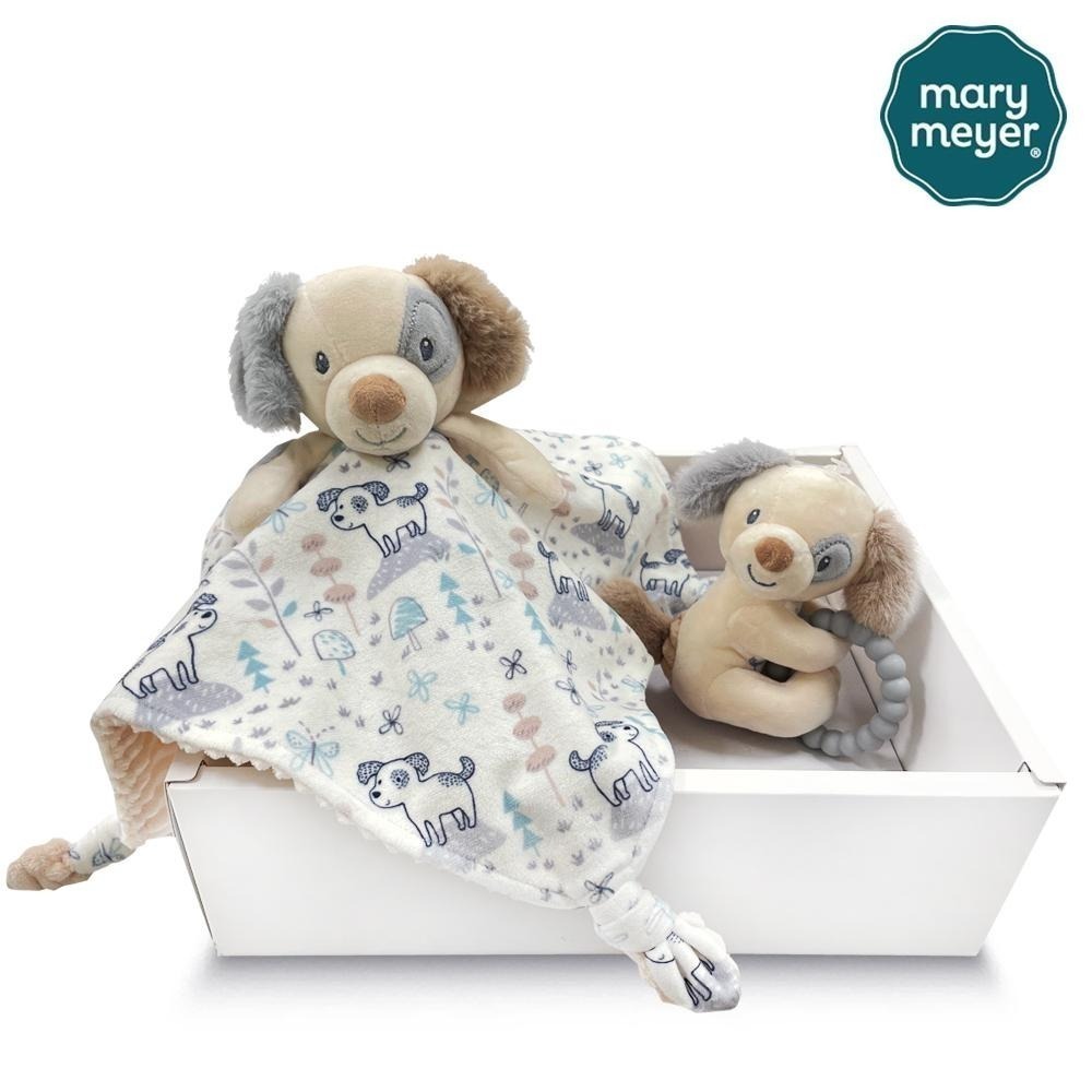 官方直營【MaryMeyer】調皮狗經典禮盒(柔軟安撫巾-調皮狗+ 柔軟手搖鈴-調皮狗)-細節圖2