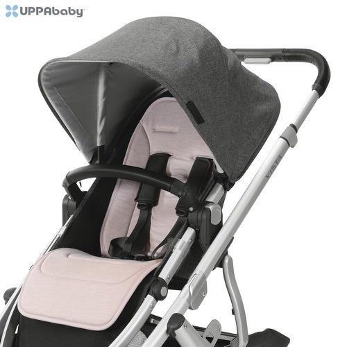 官方直營【UPPAbaby】雙面座椅內墊（灰色／珊瑚粉）-細節圖3