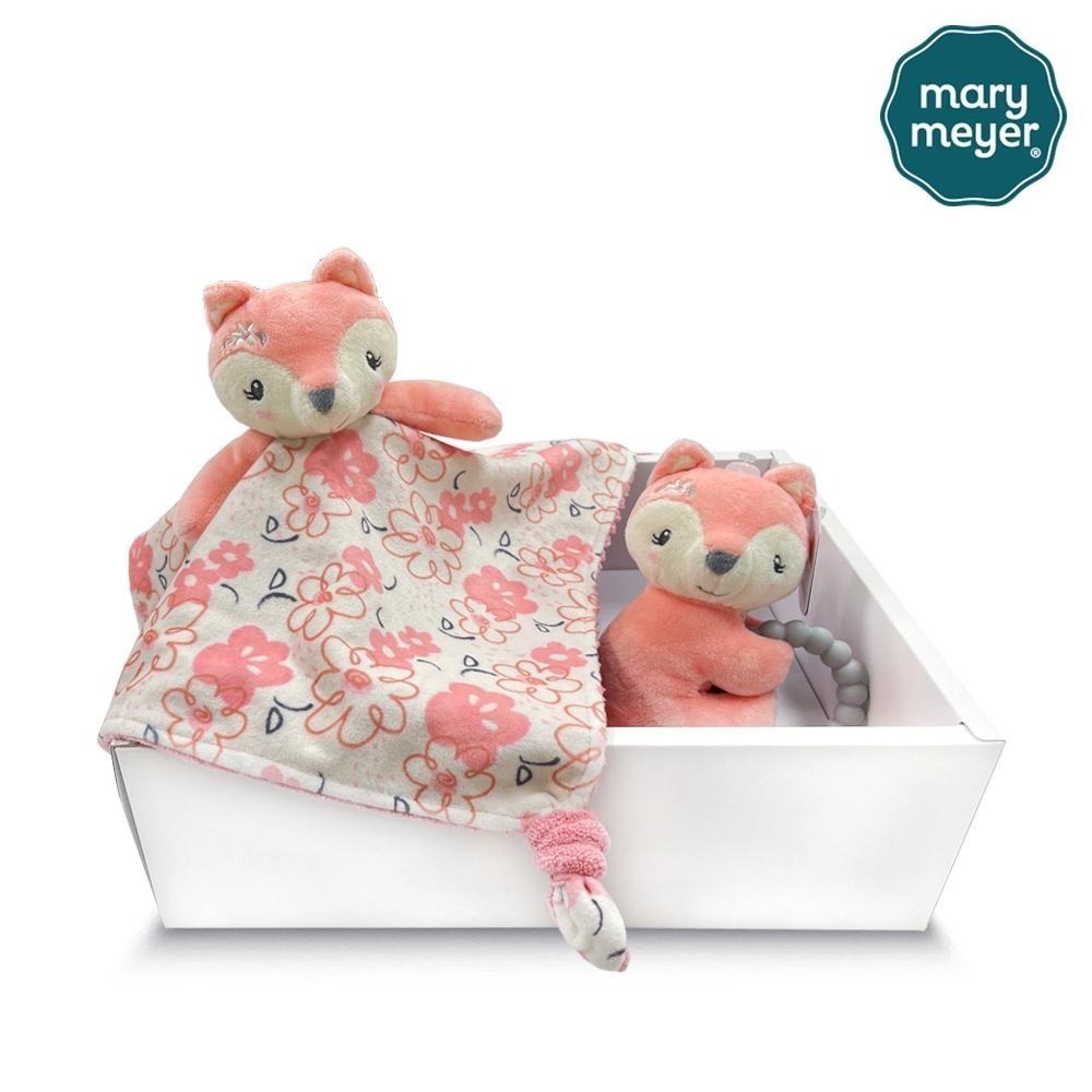 官方直營【MaryMeyer】甜心狐狸經典禮盒(柔軟安撫巾-甜心狐狸+ 柔軟手搖鈴-甜心狐狸)-細節圖2
