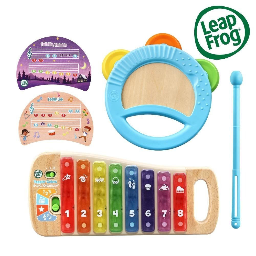 官方直營【LeapFrog】彩虹木琴鈴鼓組-細節圖2