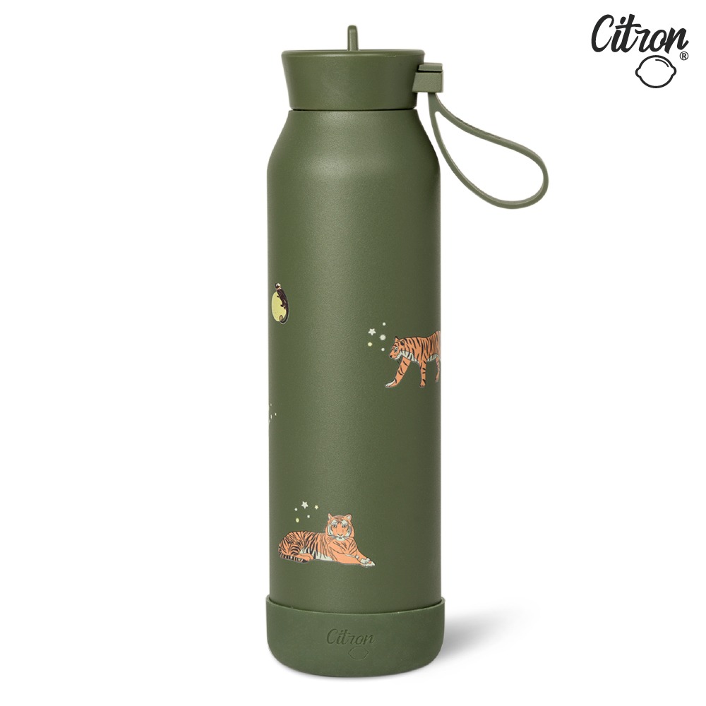 【Citron】矽膠提把三層保溫瓶_500ml_多款可選-規格圖11