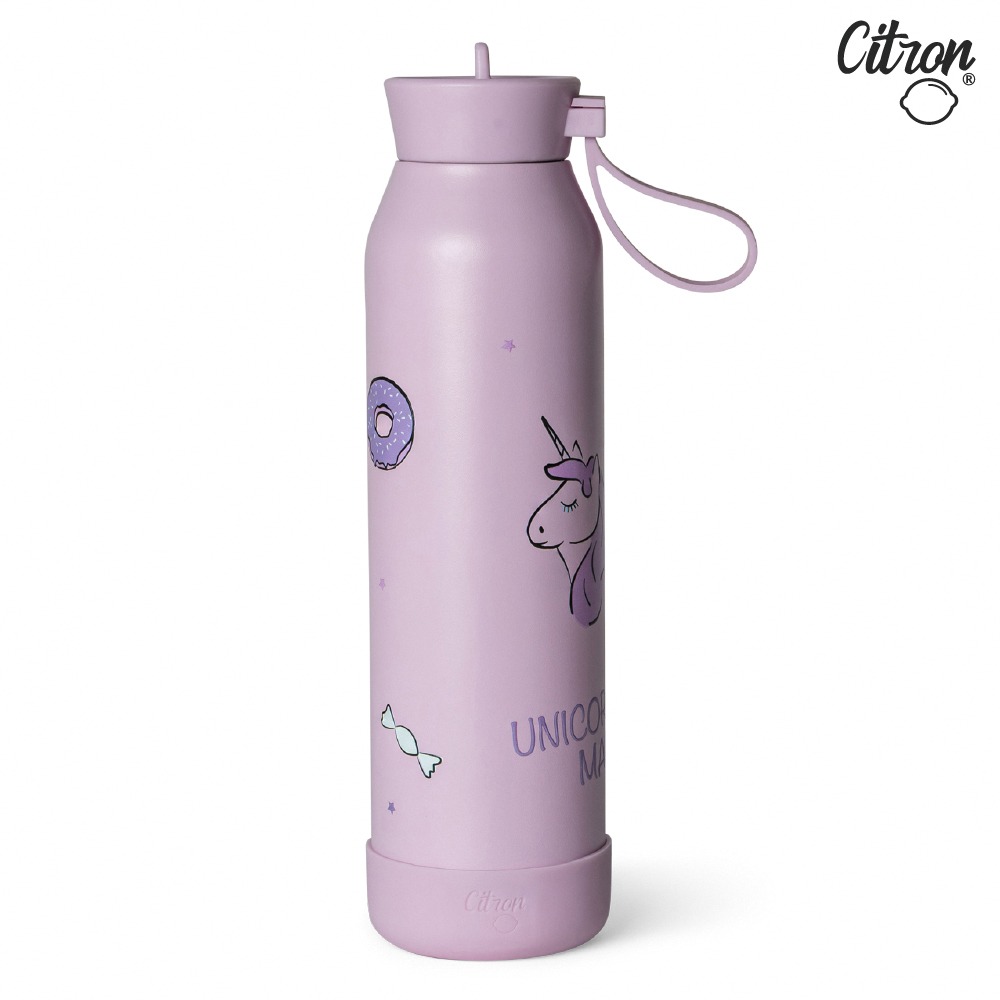 【Citron】矽膠提把三層保溫瓶_500ml_多款可選-規格圖11