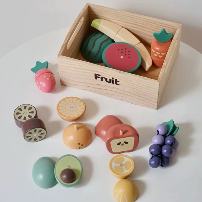 [INS小屋] ♡ 現貨 + 預購 ♡ 木質切切樂  ✿ 家家酒玩具組 ✿-細節圖6