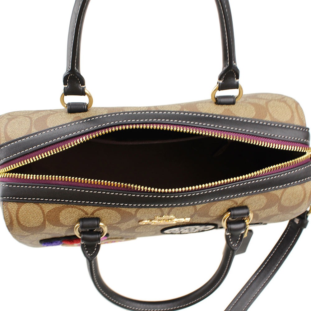 【COACH】滿版LOGO迪士尼聯名波士頓包-壞皇后-細節圖4