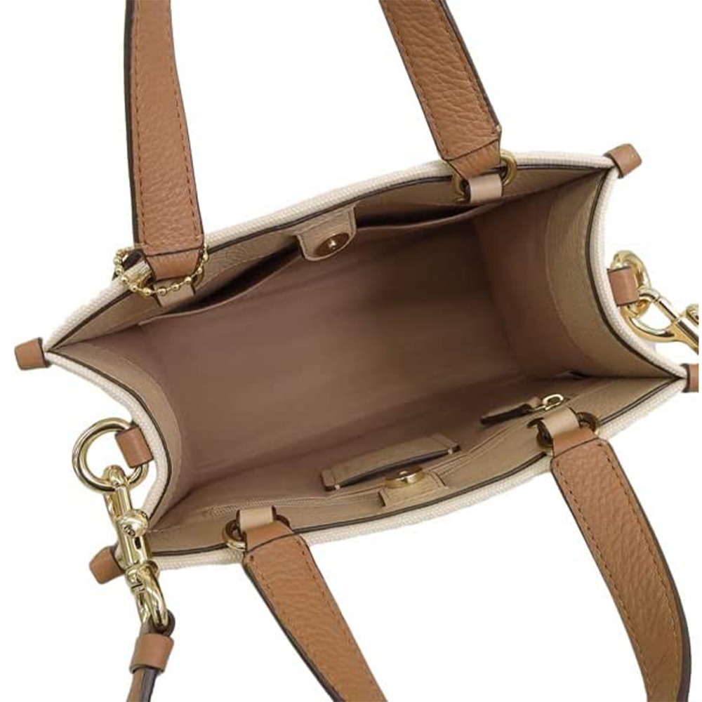 【COACH】印花帆布斜背包-彩繪-細節圖4